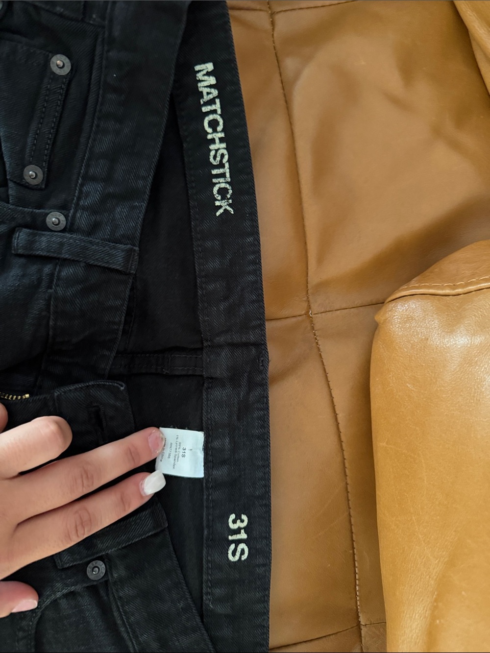 Matchstick Black Jeans - 31S